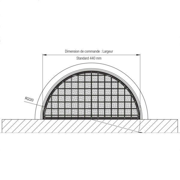 Grille demi-ronde EIRO – Image 2